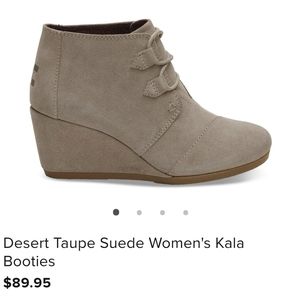 TOMS Desert Taupe Suede Women's Booties